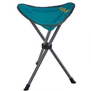 UQUIP Darcy XL Lightweight Folding Tripod Stool for Outdoor Activities - 100 kg Capacity, Blue/Grey
