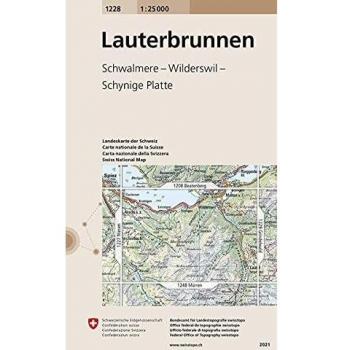 Mapa Excursionista y Topográfico Lauterbrunnen 1:25.000 - Mapiberia f&b