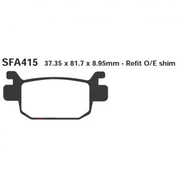 Pastilla de freno para scooter sinterizada EBC SFA415HH