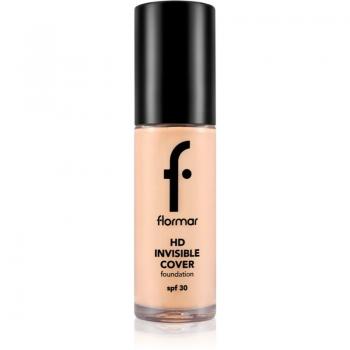 Flormar HD Invisible Cover Foundation Light Illuminating Foundation SPF 30 Shade 040 Light Ivory 30 ml