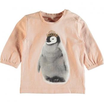 NAME IT Nitfingvin Ls Top Nb, Camisa Manga Larga para Bebés, Gris