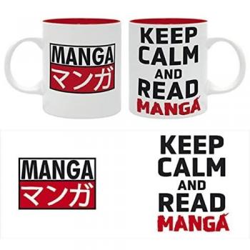 Taza Keep Calm and Read Manga Asian Art 320ml