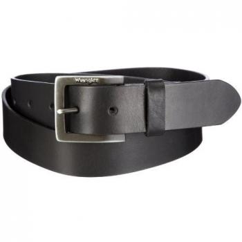 Wrangler Leather Kabel Buckle Belt Black 95 cm