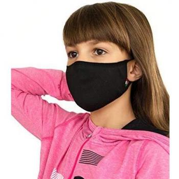 Relaxsan unima kids negro z banda de cortesia boca nariz z ninos 610 anos ultraligera hilo dryarn y plata xstatic lavable y reutilizable