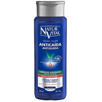 Natur Vital - Champú Anticaída para Cabellos Normales, Energía y Fuerza, Cuidado del Cuero Cabelludo, 330 ml
