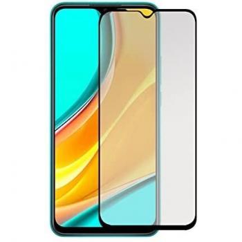 Todotumovil Protector de Pantalla Xiaomi Redmi 9 Negro de Cristal Templado Vidrio 9H para movil