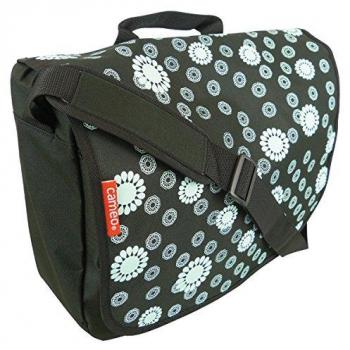 Cameo 5051023 - Bolso Bandolera, Negro círculo, 38 x 29 x 11 cm, 12 litros
