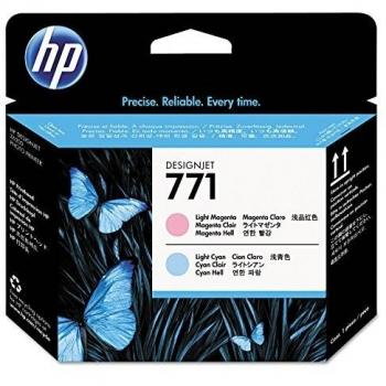 Hewlett-Packard CE019A / 771 - Juego de 2 cartuchos de tinta para impresora, color cian claro, magenta claro