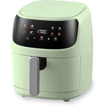 Freidora de Aire DAM 8L 1400W Táctil Verde Claro con 8 Programas de Cocinado y Rejilla Antiadherente