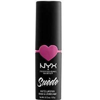 Nyx Professional Makeup Barra De Labios Mate De Larga Duración Y Cobertura Total Suede Matte Lipstick Tono 13 Electroshock Color Rosa