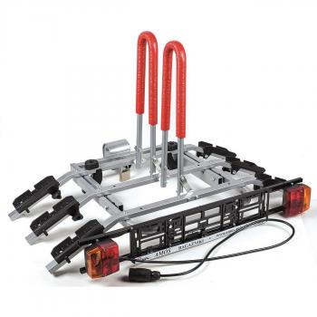 Summit Transportador de Ciclo SUM-606 con Plataforma de Bola de Remolque para 3 Bicicletas