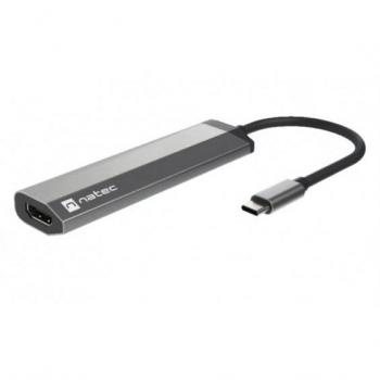 Natec Fowler Slim USB-C Hub with 2x USB 3.0 Ports, HDMI 4K Output, and USB-C Power Delivery