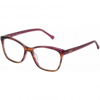 Loewe VLWA07M5306DB Monturas de gafas, Brown/Pink/Streaked Orange, 55 Unisex