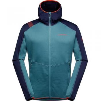 La Sportiva Upendo Forro Polar Hombre Azul con Capucha, Talla L, Color Azul Oscuro