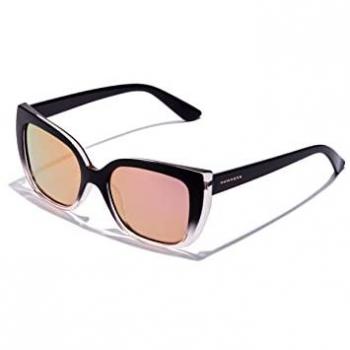 HAWKERS Brigitte Gafas Unisex Adulto, Polarizadas, Color Rosegold con Lentes Negros, Talla Única