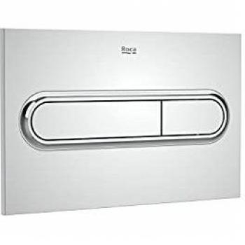 Roca A890195001 Placa Accionamiento Descarga, PL1 Dual One, Cromo