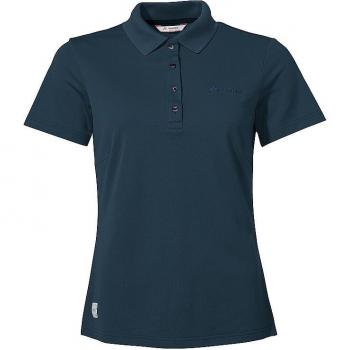 VAUDE Women's Essential Short Sleeve Polo Shirt - Dark Blue - Size 40