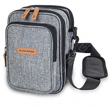 Bandolera isotérmica FIT's EVO para personas con diabetes en gris jaspeado de Elite Bags
