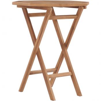 vidaXL Folding Garden Table 60x60x75 cm Solid Teak Wood