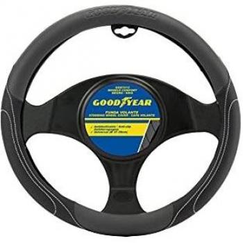 FUNDA PARA VOLANTE CONFORT GRIS/NEGRO MODELO GY CS6