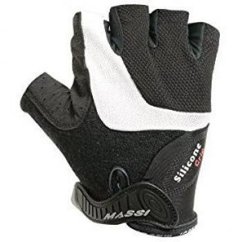 Massi Silicone Guantes de Ciclismo, Deportes y Aire Libre, Negro, s