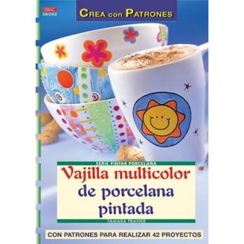 Serie Pintar Porcelana nº 2. VAJILLA MULTICOLOR DE PORCELANA PINTADA
