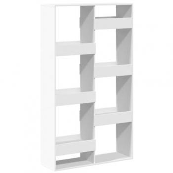 Estantería de madera de ingeniería blanca 100x33x175 cm