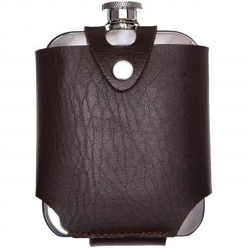 AdmiralTM Stainless SteelFlask and Traveling Case by Viski by Viski