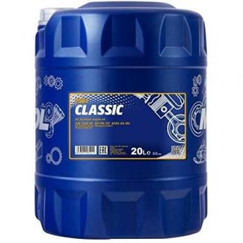 Aceite de motor MANNOL Classic 10W-40 semi-sintético para Diesel y Benzina, capacidad 20 litros