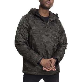 Urban Classics Men's Windproof Padded Camo Pullover Jacket