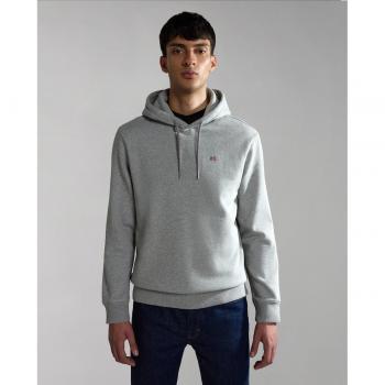Napapijri Balis Men's Gray Hoodie - Regular Fit, Size M