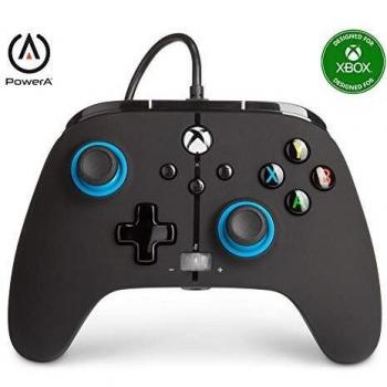 Mando con cable mejorado PowerA para Xbox: en Blue Hint