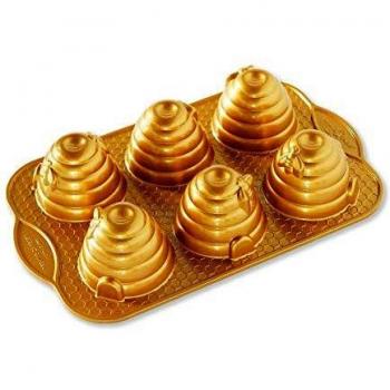 Nordic Ware Beehive Cakelet Pan - 6 Mini Bundt Molds