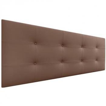 Cabecero Acolchado Capitón de Polipiel Acualine 135x60cm - Grosor 8cm - Color Arcilla para Camas 120/135/140
