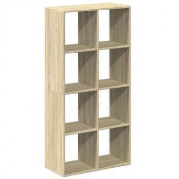 Librería divisor de madera ingeniería roble Sonoma 69,5x29x137,5cm Marrón