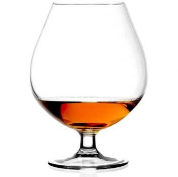 Set de 6 Copas de Coñac Invino en Cristal Ecológico Transparente de 67 cl, Apto para Lavavajillas, Hecho en Italia