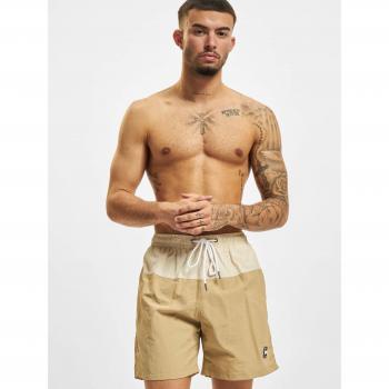 Urban Classics Men's Block Swim Shorts Trunks Beige/Cream 4XL