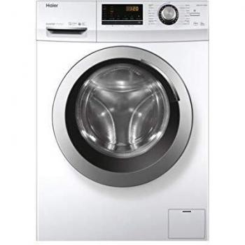 Haier 636 Series HW80-BP14636N- Lavadora carga frontal 8KG, Función Vapor, Motor Inverter, Tratamiento Antibacterias, 1400 RPM, Fin Diferido, Detector automático de KG, 16 Programas, Clase A