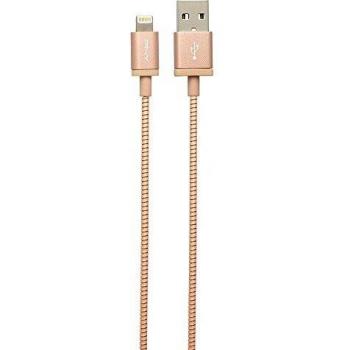 PNY Cables de carga y sincronización de Lightning a USB, color dorado y rosa