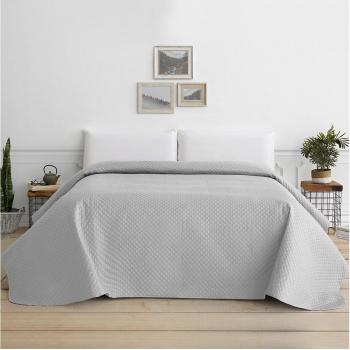 Colcha Bouti rombos gris claro - Modelo de Verano Entretiempo para Cama Individual y Matrimonio