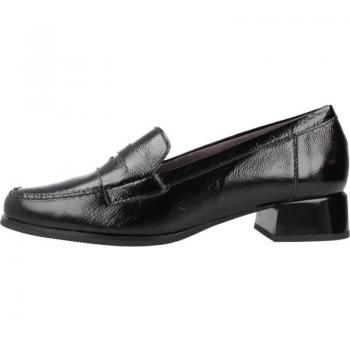 Mocasines de Mujer PITILLOS Modelo 10110P Color Negro Piel Confort Charol