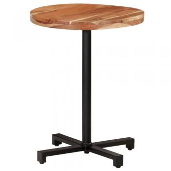 Mesa de bistró redonda de madera maciza de mango Ø60x75 cm
