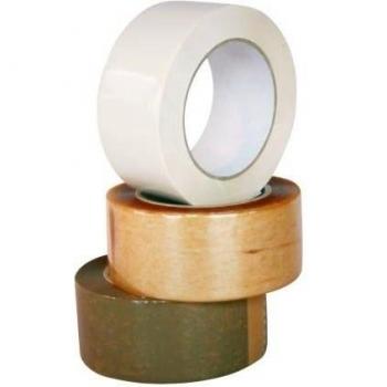 Silencioso 12 rollos de cinta adhesiva, 50 mm X 100 m, transparente
