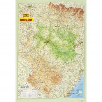 (en Relieve) Mapa Aragon (Mapas En Relieve)