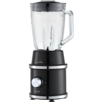 Batidora de Vaso Sogo SS-5545 con 2 Velocidades y Molinillo, Jarra de Cristal 1.5L, 1300W