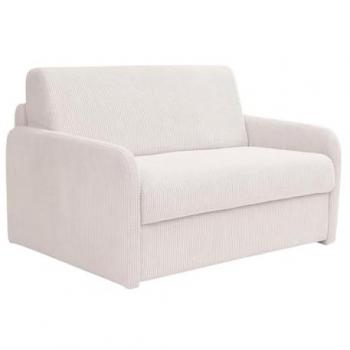 Sillón cama convertible en pana beige - Cama de 100 cm - NADOA