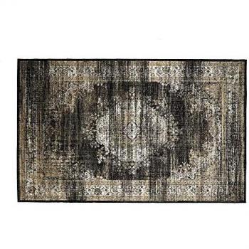 Lastdeco Alfombra Salon Mediana Estilo Clasico. Viscosa Envejecida Grunge. Calidad y Diseño Comedor Dormitorio. Coleccion Annie. Tonos Oscuros. 0.5 x 160 x 225 cm