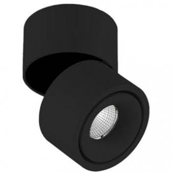 Foco LED Empotrado Rotari, 8.9W, 1 Luz, Negro de Aluminio