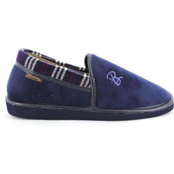BEREVERE 314 Zapatillas de casa de hombre azul marino