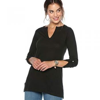 Camiseta Manga Regulable con Aberturas Mujer - 015815,Negro,XL